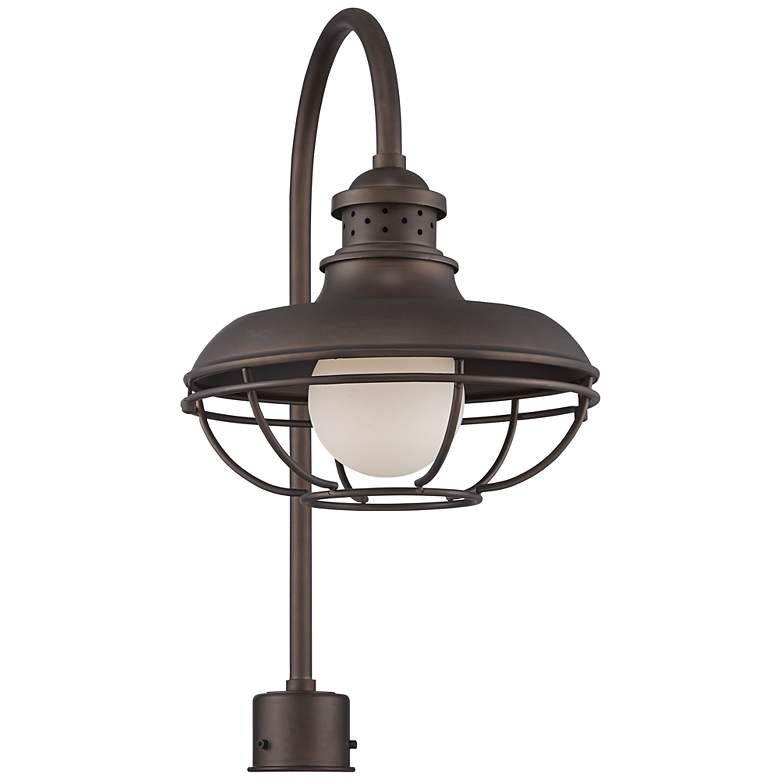 Franklin Park 23 1/2&quot; High Bronze Cage Outdoor Post Light