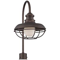 Franklin Park 23 1/2&quot; High Bronze Cage Outdoor Post Light