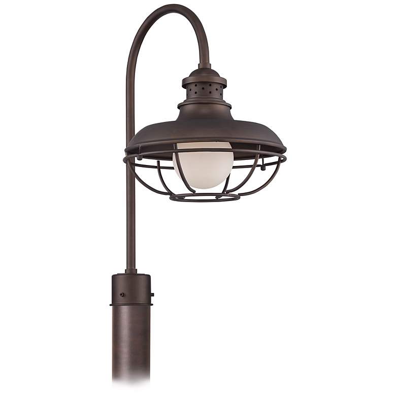 Franklin Park 23 1/2&quot; High Bronze Cage Outdoor Post Light more views