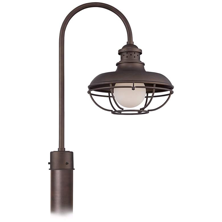 Franklin Park 23 1/2&quot; High Bronze Cage Outdoor Post Light more views
