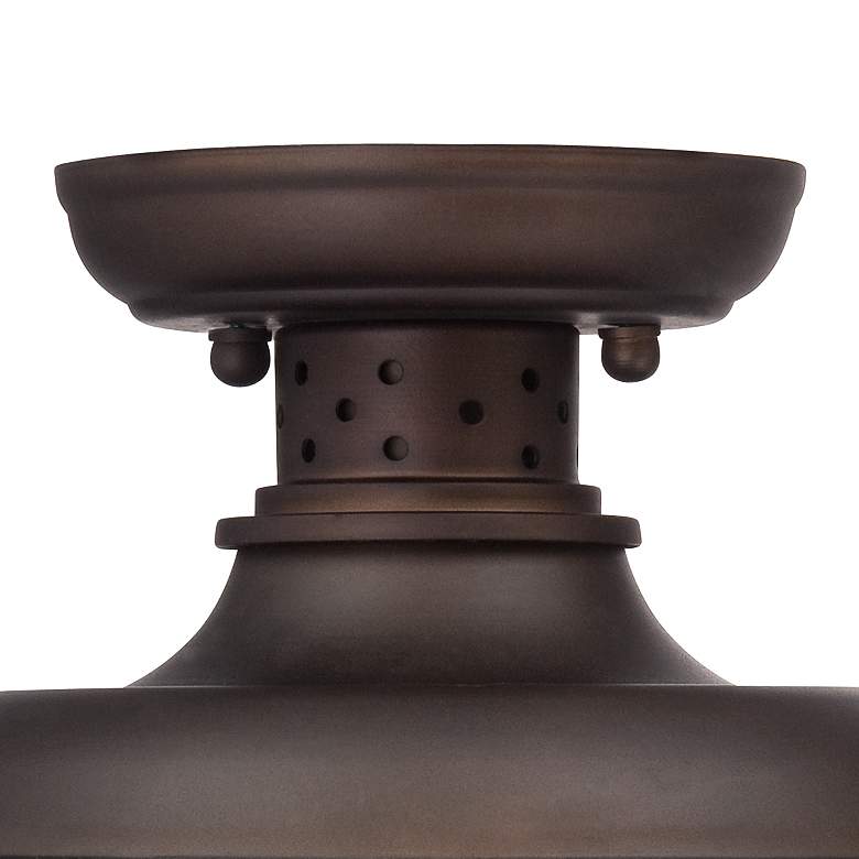 Image 4 Franklin Park 8 1/2 inch Wide Bronze Caged Outdoor Ceiling Light more views