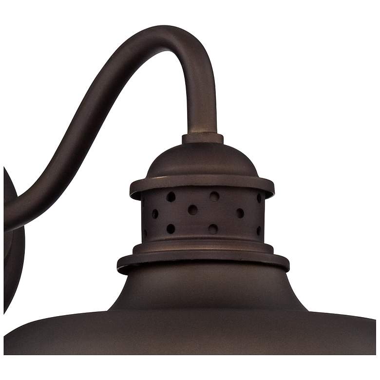 Image 6 Franklin Park 9" High Bronze Metal Cage Outdoor Wall Light more views