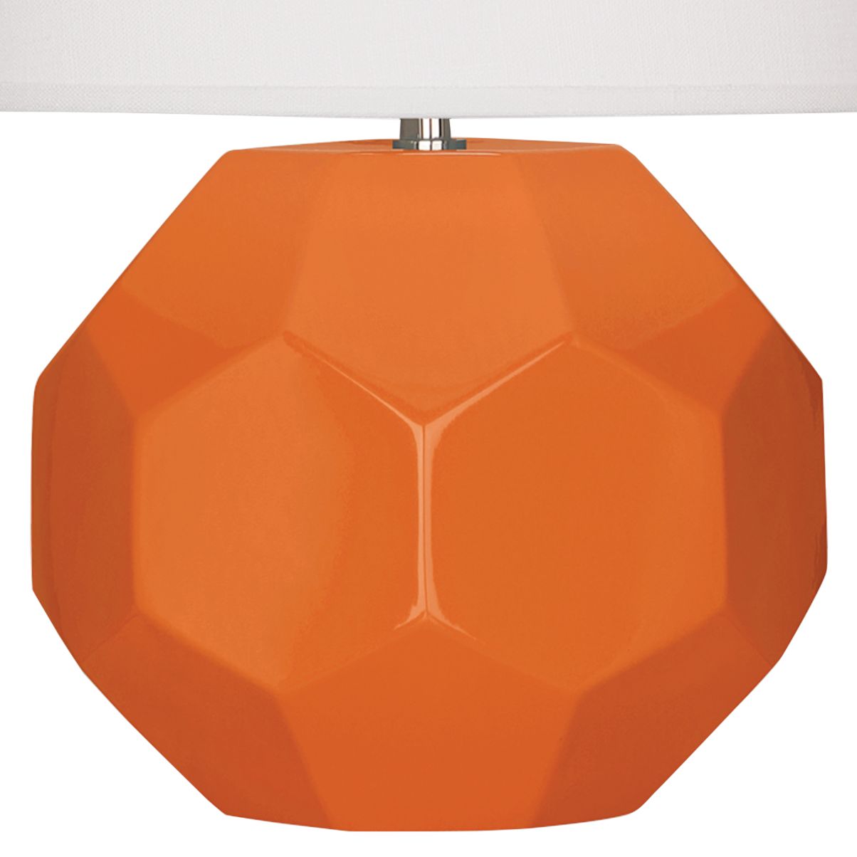 Image 3 Franklin Pumpkin Glazed Ceramic Accent Table Lamp more views