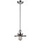 Franklin Railroad 8"W Chrome Stem Hung Mini Pendant w/ Chrome Shade