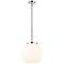 Franklin Restoration 13.75"W Chrome Stemmed Pendant w/ White Venetian