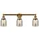 Franklin Restoration 30" Wide Brass 3-Light LED Bath Light