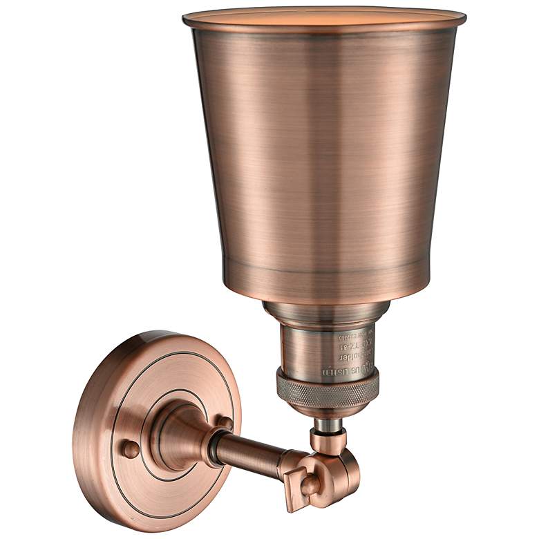 Image 3 Franklin Restoration Addison 11"H Antique Copper Wall Sconce more views