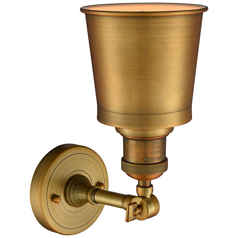 Image 3 Franklin Restoration Addison 11"H Brushed Brass LED Sconce more views