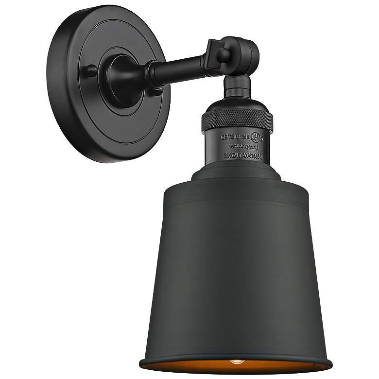 Image 1 Franklin Restoration Addison 11"H Matte Black LED Sconce