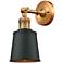 Franklin Restoration Addison 12"H Brushed Brass Wall Sconce