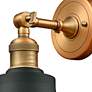 3_Franklin Restoration Addison 12"H Brushed Brass Wall Sconce more views