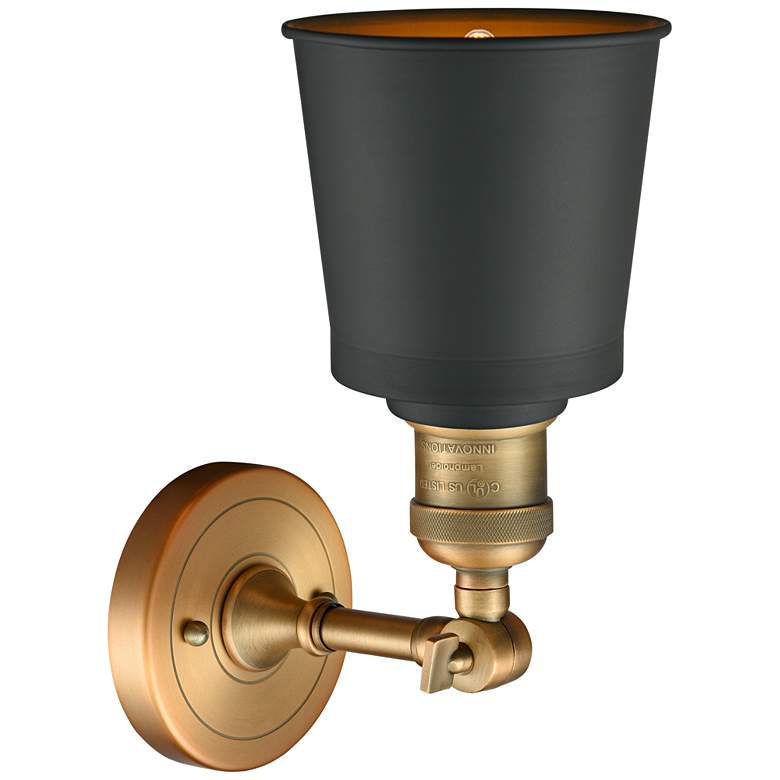 Image 4 Franklin Restoration Addison 12"H Brushed Brass Wall Sconce more views
