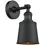 1_Franklin Restoration Addison 12"H Matte Black Wall Sconce