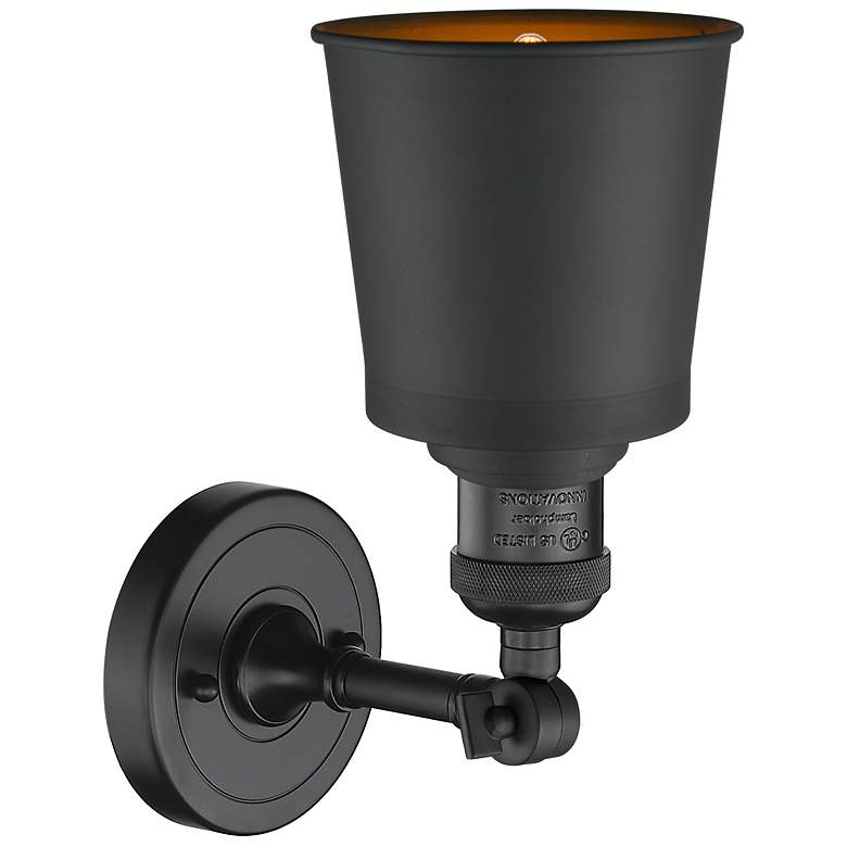 Image 2 Franklin Restoration Addison 12"H Matte Black Wall Sconce more views