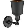 2_Franklin Restoration Addison 12"H Matte Black Wall Sconce more views