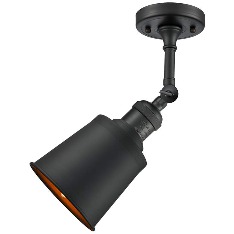 Image 5 Franklin Restoration Addison 12"H Matte Black Wall Sconce more views