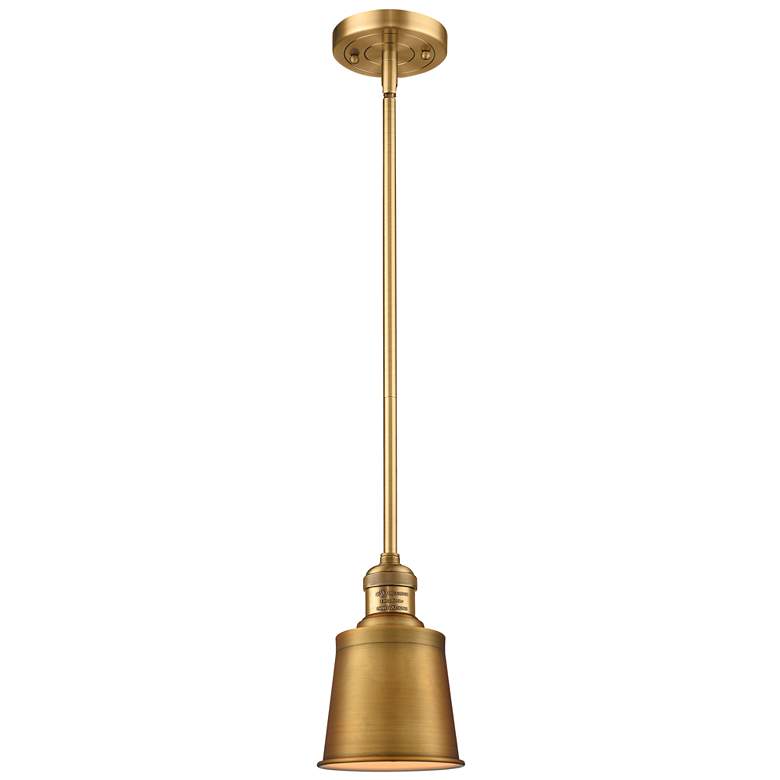 Image 1 Franklin Restoration Addison 5" LED Mini Pendant - Brass - Brass