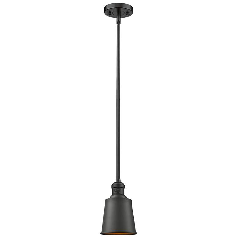 Image 1 Franklin Restoration Addison 5" LED Mini Pendant - Oil Rubbed Bronze