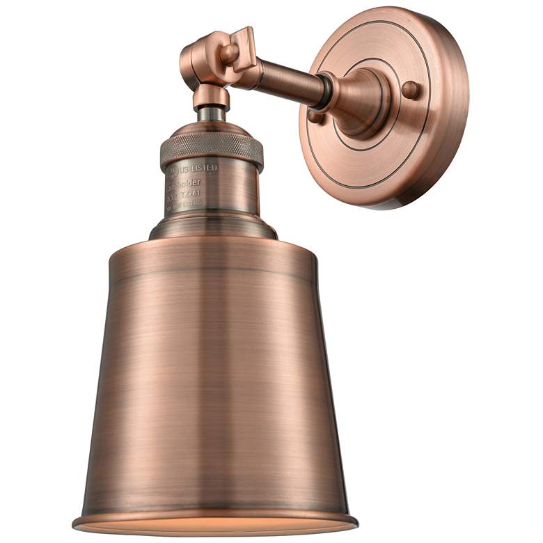 Image 1 Franklin Restoration Addison 5" LED Sconce - Copper Finish - Copper Sh