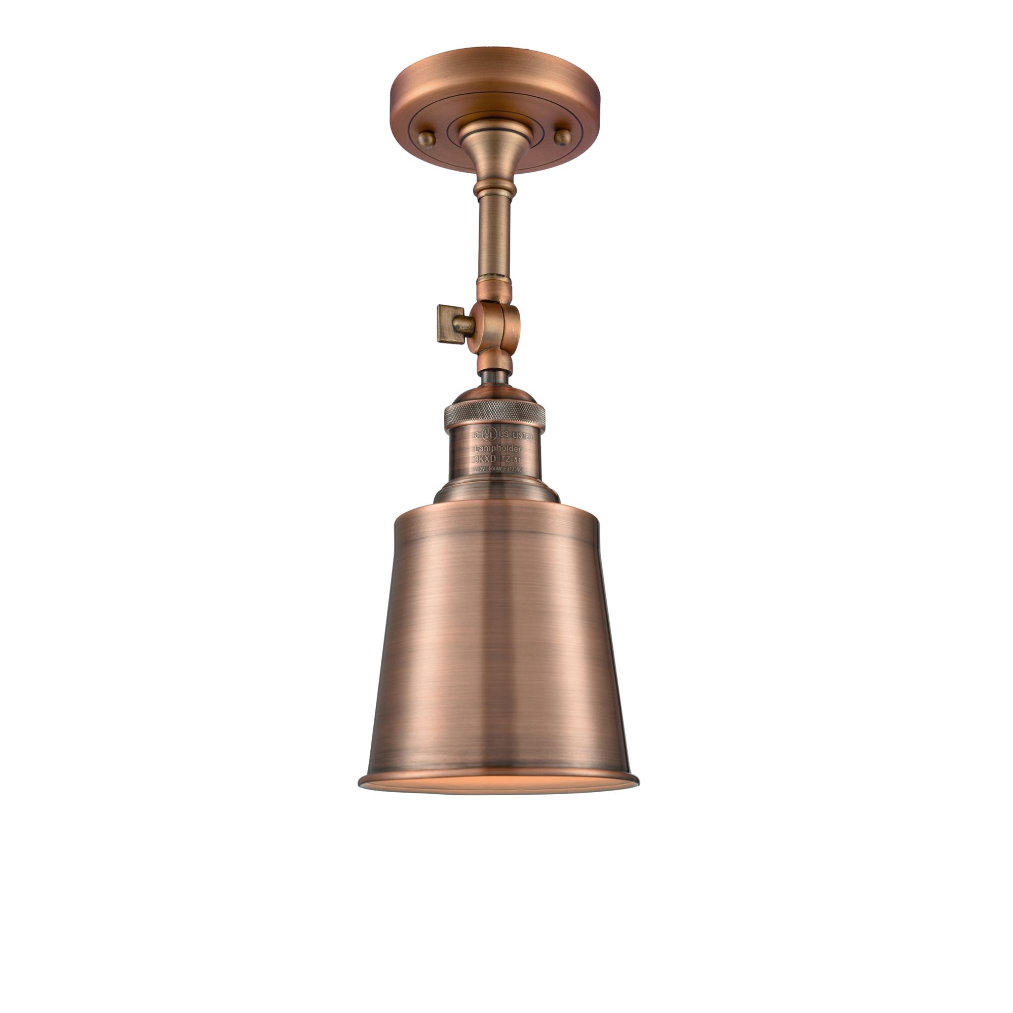 Image 3 Franklin Restoration Addison 5" LED Sconce - Copper Finish - Copper Sh more views