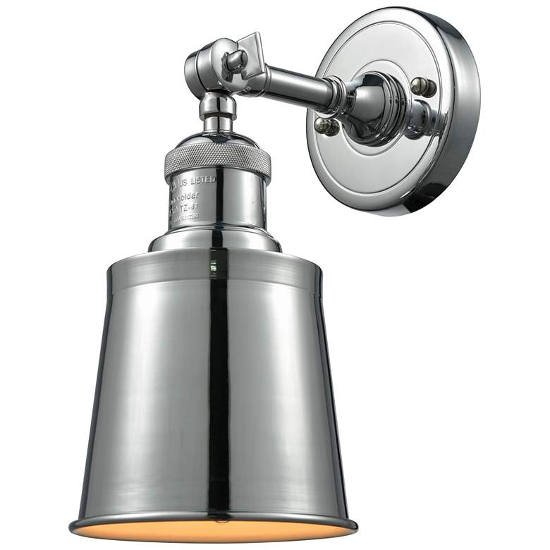 Image 1 Franklin Restoration Addison 5" Polished Chrome Sconce