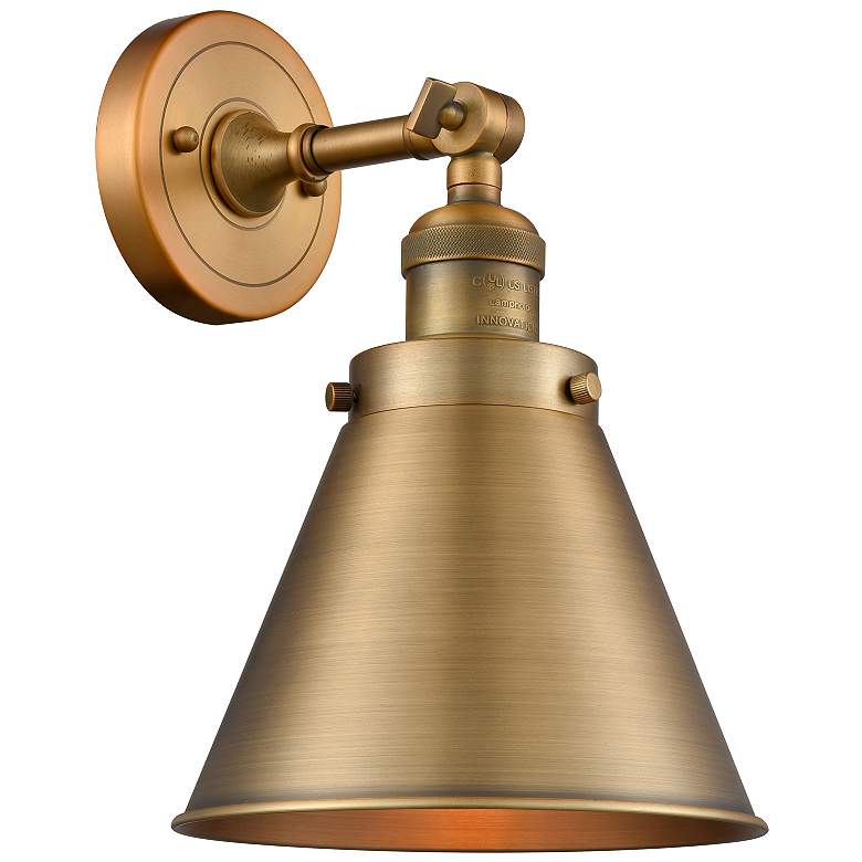 Image 2 Franklin Restoration Appalachian 13"H Brushed Brass Sconce