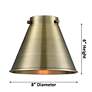 6_Franklin Restoration Appalachian 13"H Brushed Brass Sconce more views