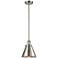 Franklin Restoration Appalachian 8" Brushed Nickel Stemmed Mini Pendan