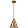 Franklin Restoration Appalachian 8" LED Mini Pendant - Brass - Brass