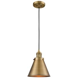 Franklin Restoration Appalachian 8" LED Mini Pendant - Brass - Brass Franklin Restoration Appalachian 8" LED Mini Pendant - Brass - Brass