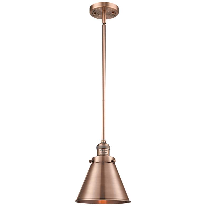 Image 1 Franklin Restoration Appalachian 8" LED Mini Pendant - Copper - Copper