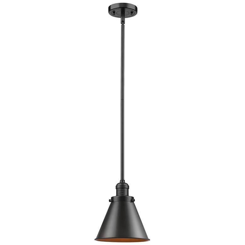 Image 1 Franklin Restoration Appalachian 8" LED Mini Pendant - Oil Rubbed Bron