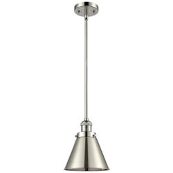 Franklin Restoration Appalachian 8" LED Mini Pendant - Polished Nickel