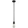 Franklin Restoration Bare Bulb 2" LED Mini Pendant - Matte Black Finish