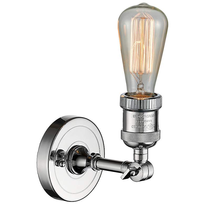 Image 1 Franklin Restoration Bare Bulb 5" LED Sconce - Chrome Finish