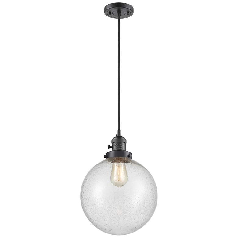 Image 1 Franklin Restoration Beacon 10" LED Mini Pendant - Bronze - Seedy