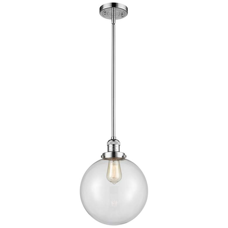 Image 1 Franklin Restoration Beacon 10" LED Mini Pendant - Polished Chrome - C