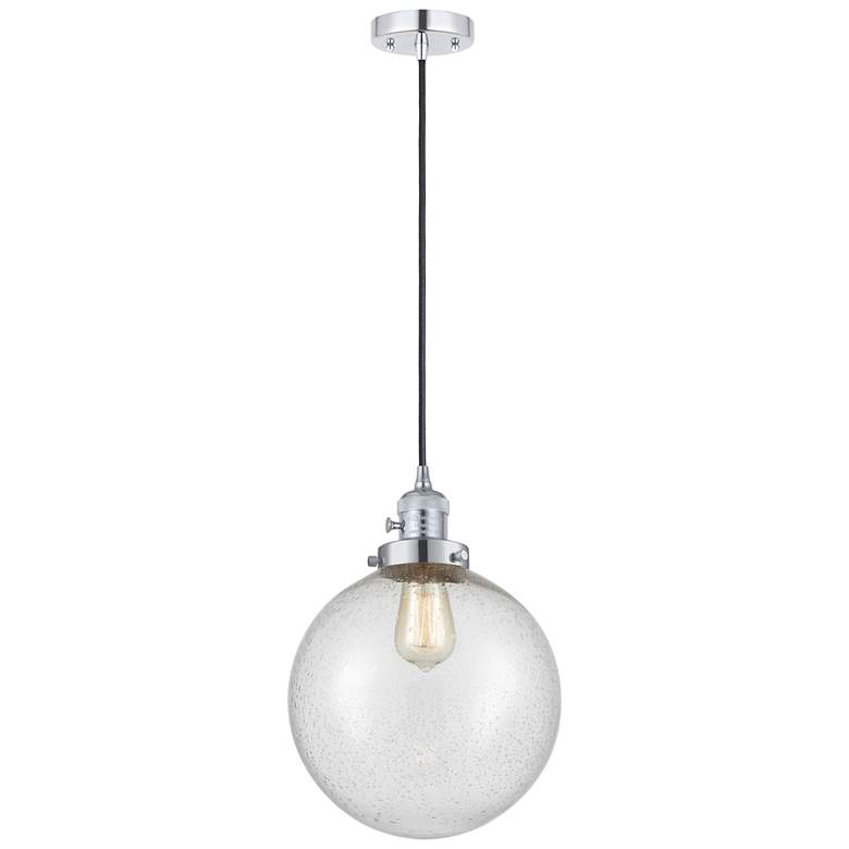 Image 1 Franklin Restoration Beacon 10" LED Mini Pendant - Polished Chrome - S