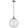 Franklin Restoration Beacon 12" Chrome Stemmed Mini Pendant w/ Clear S