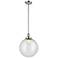 Franklin Restoration Beacon 12" Chrome Stemmed Mini Pendant w/ Seedy S