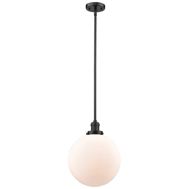 Image 1 Franklin Restoration Beacon 12" LED Mini Pendant - Bronze - White
