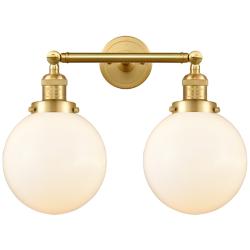 Franklin Restoration Beacon 14"H Satin Gold 2-Light Sconce