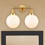 1_Franklin Restoration Beacon 14"H Satin Gold 2-Light Sconce