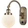 Franklin Restoration Beacon 6" Incandescent Sconce - Brass - White Sha