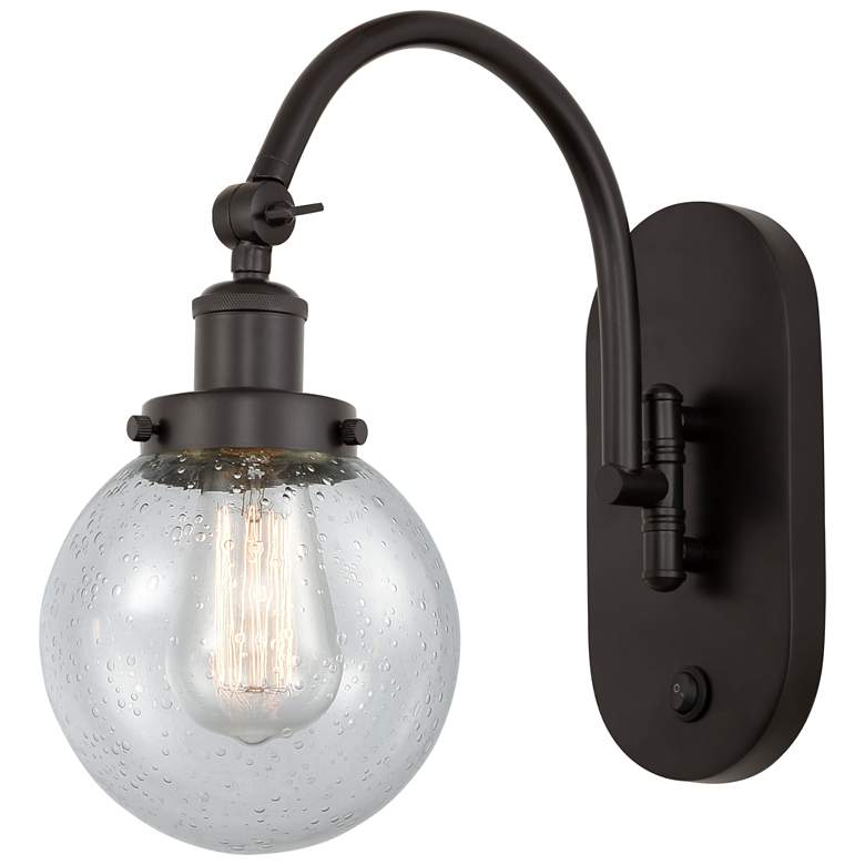 Image 1 Franklin Restoration Beacon 6" Incandescent Sconce - Bronze - Seedy Sh