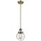 Franklin Restoration Beacon 6" LED Mini Pendant - Antique Brass - Seed