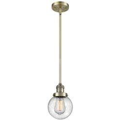 Franklin Restoration Beacon 6" LED Mini Pendant - Antique Brass - Seed