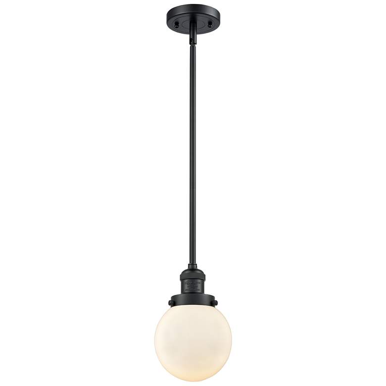 Image 1 Franklin Restoration Beacon 6" LED Mini Pendant - Matte Black - Matte