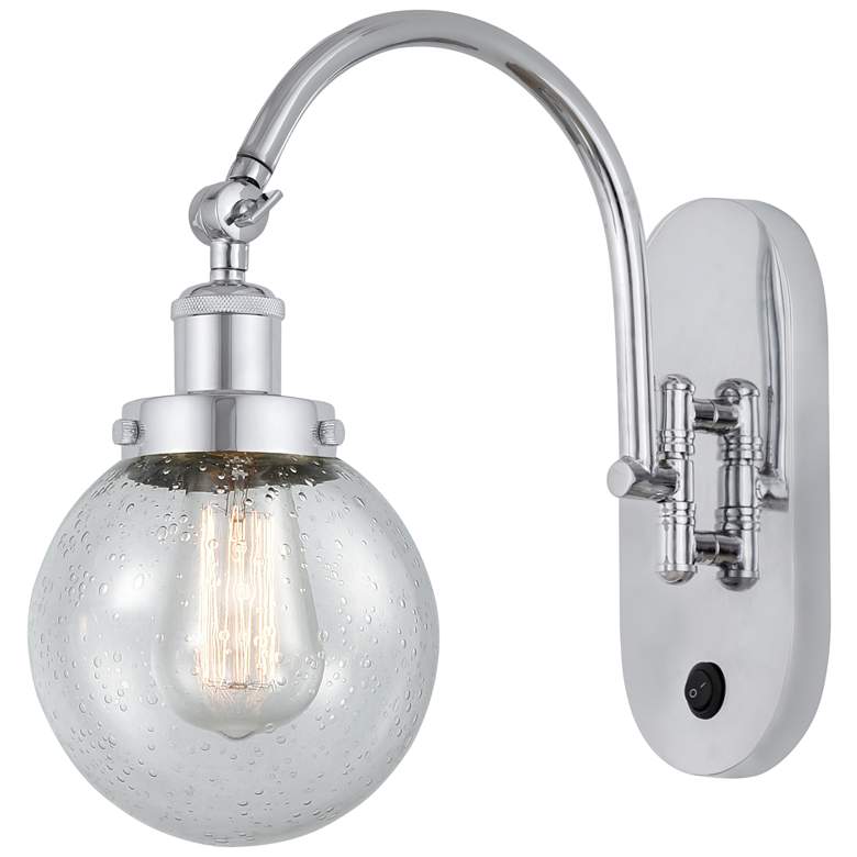 Image 1 Franklin Restoration Beacon 6" LED Sconce - Chrome Finish - Seedy Shad