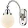 Franklin Restoration Beacon 6" LED Sconce - Nickel Finish - White Shad